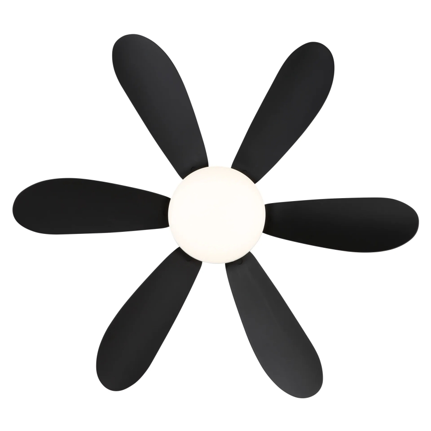 Globo - Ventilator de tavan cu LED dimabil, 5W/230V, 2700-6500K, negru, cu telecomandă