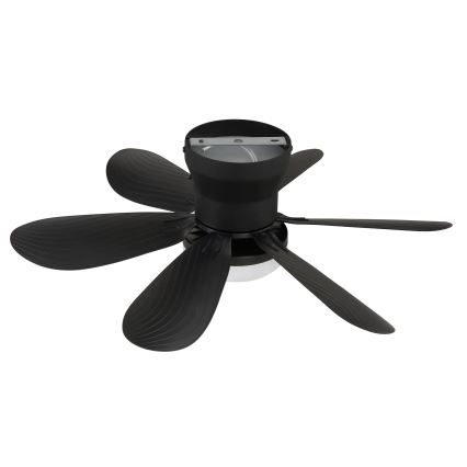 Globo - Ventilator de tavan cu LED dimabil, 5W/230V, 2700-6500K, negru, cu telecomandă