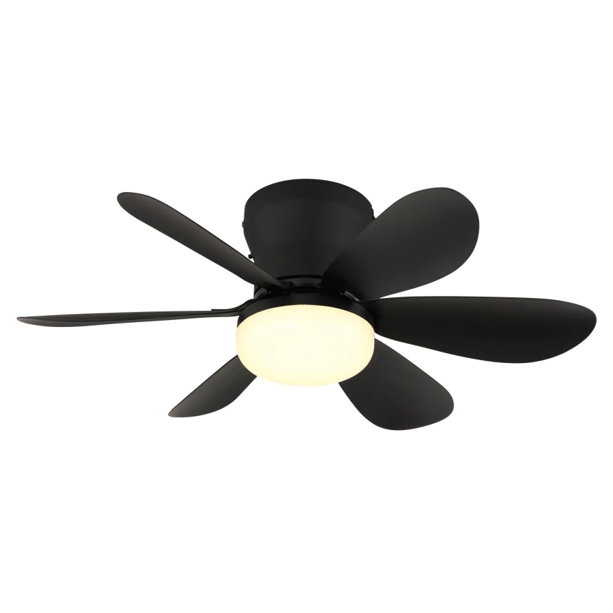 Globo - Ventilator de tavan cu LED dimabil, 5W/230V, 2700-6500K, negru, cu telecomandă
