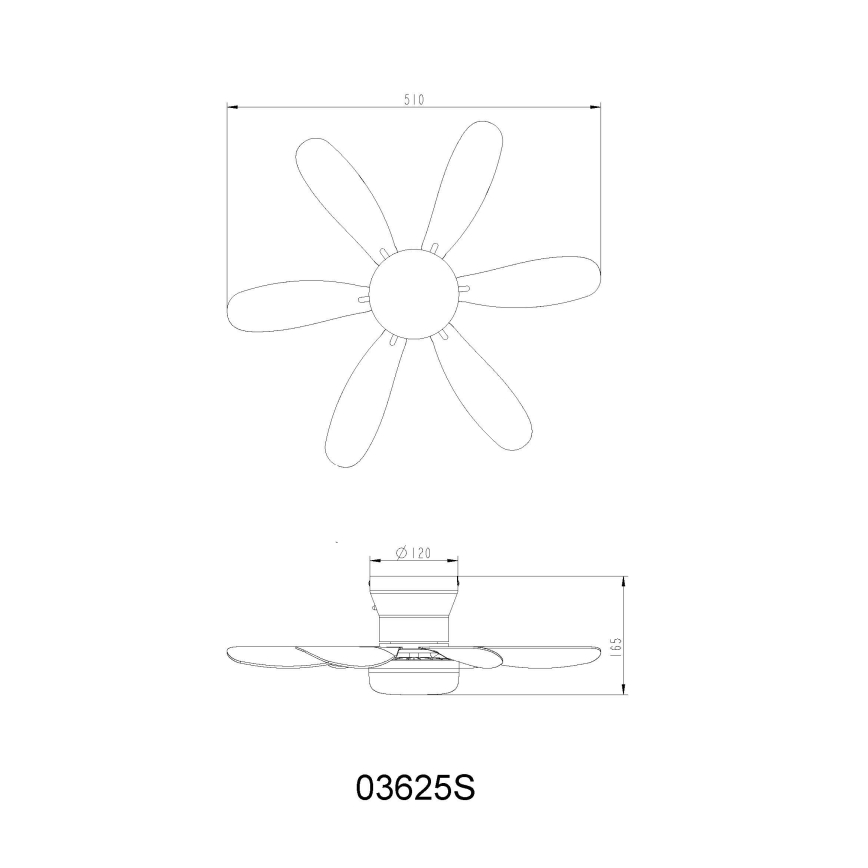Globo - Ventilator de tavan cu LED dimabil, 5W/230V, 2700-6500K, negru, cu telecomandă