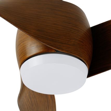 Immax NEO 07286L - Ventilator de tavan LED WAVE LED/18W/230V Wi-Fi Tuya maro, diametru 132 cm + telecomandă