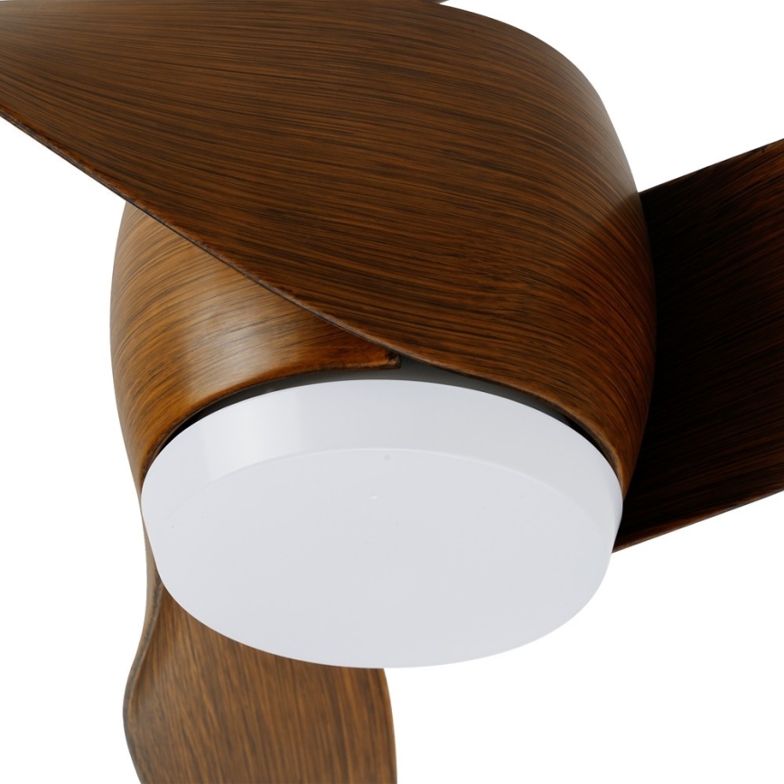 Immax NEO 07286L - Ventilator de tavan LED WAVE LED/18W/230V Wi-Fi Tuya maro, diametru 132 cm + telecomandă