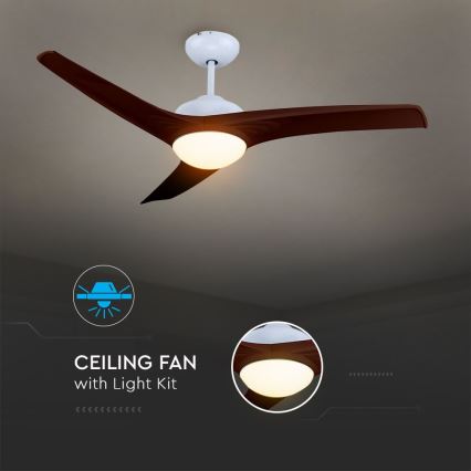 Ventilator de tavan LED/15W/230V 3000/4000/6400K + telecomandă