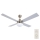 Ventilator de tavan Lucci Air 210334 AIRFUSION QUEST 1xE27/60W/230V crom/gri + telecomandă
