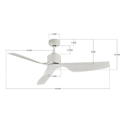 Ventilator de tavan Lucci Air 210528 AIRFUSION CLIMATE II alb + telecomandă
