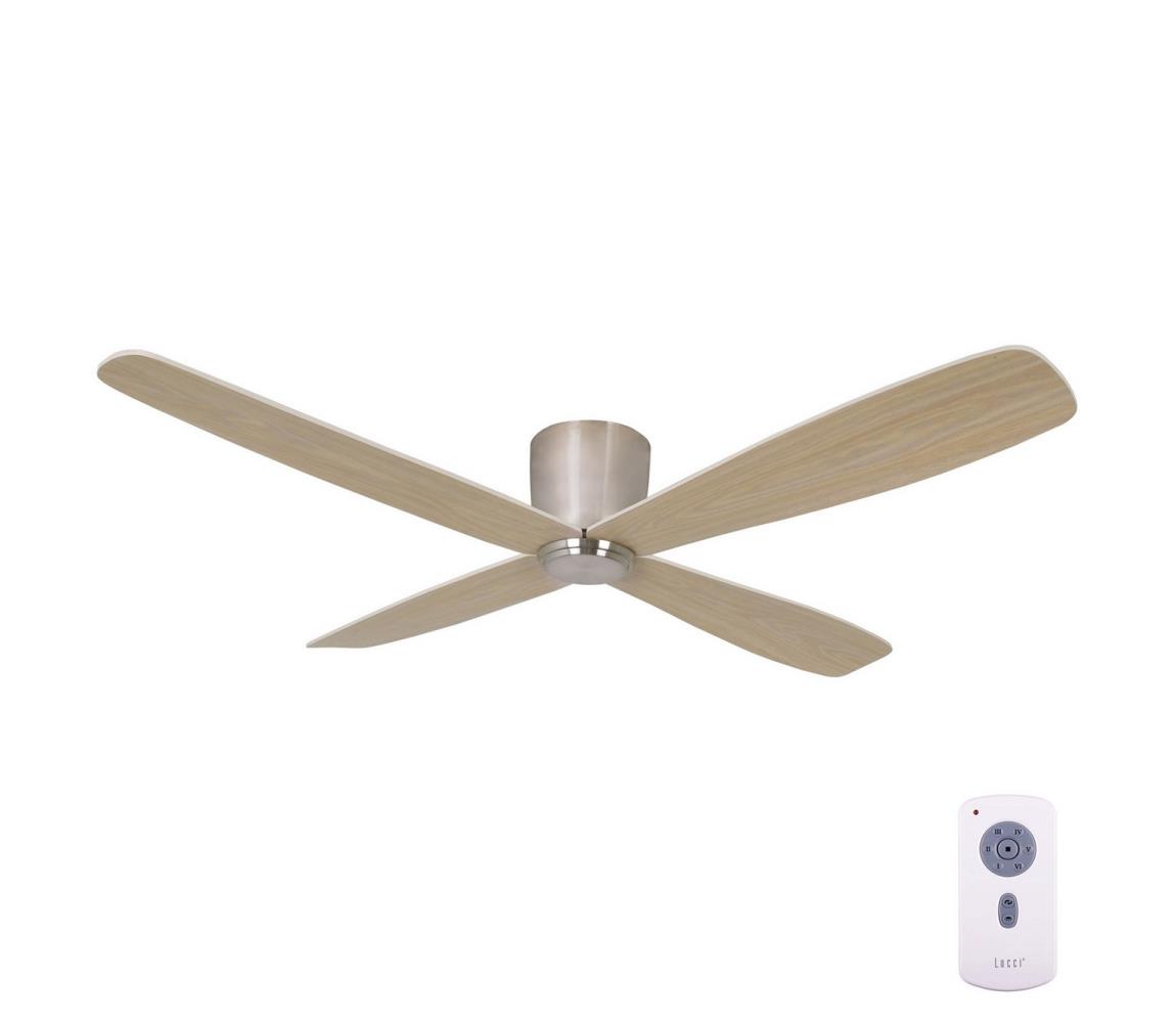 Lucci air 210987 - Ventilator de tavan FRASER crom/lemn