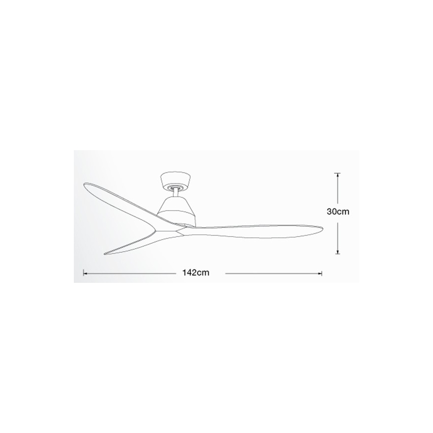 Ventilator de tavan Lucci air 213041 WHITEHAVEN negru + telecomandă