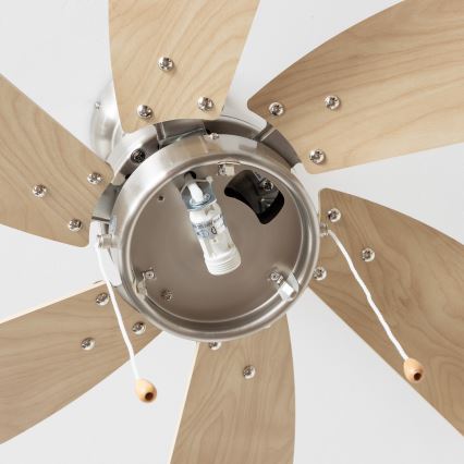 Ventilator de tavan ZEVENTI FAMARA 1xE14/60W/230V bej