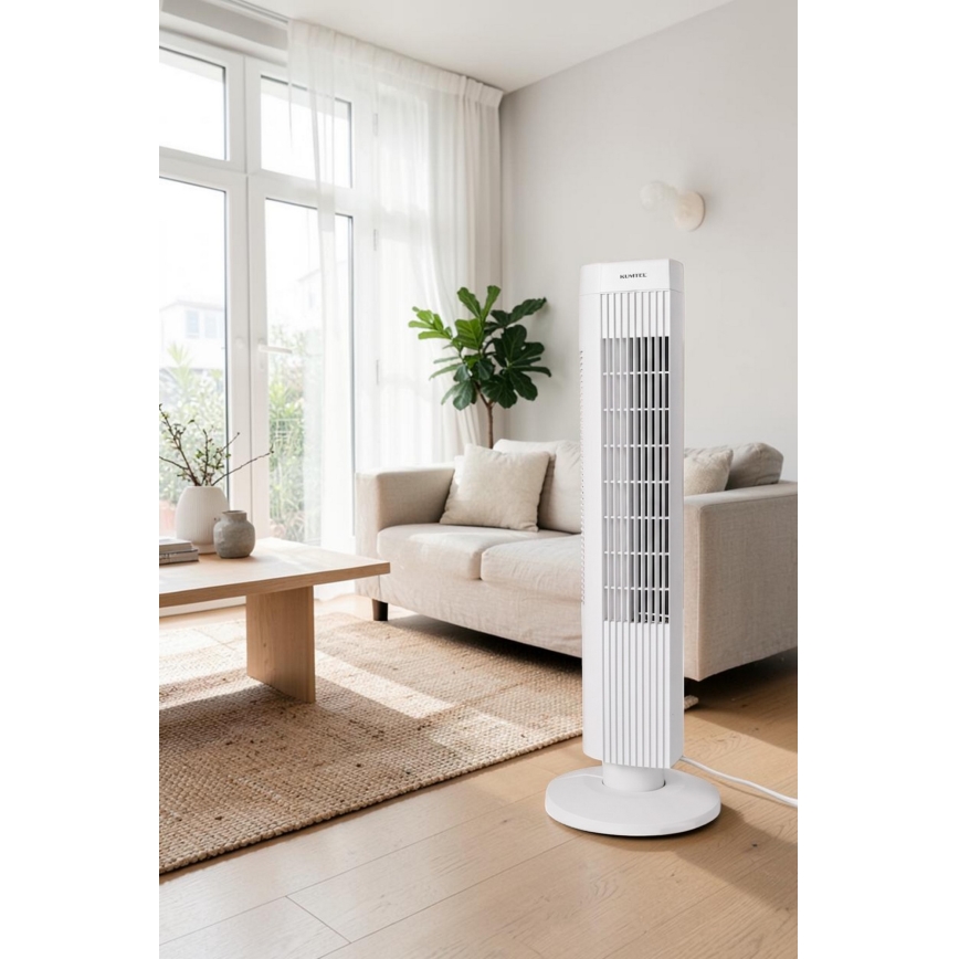 Ventilator în coloană 50W/230V alb