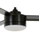 Ventilator LED de tavan BAYSIDE 213033 LAGOON GX53/17W/230V negru + telecomandă
