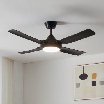 Ventilator LED de tavan Eglo 20W/230V negru + telecomandă