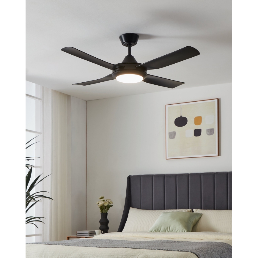 Ventilator LED de tavan Eglo 20W/230V negru + telecomandă