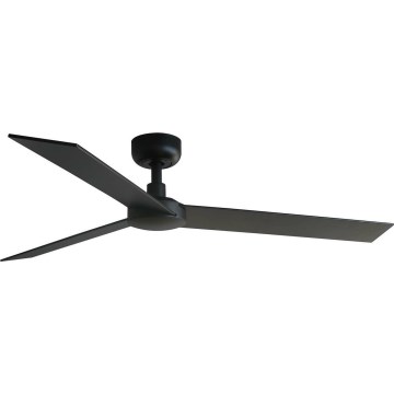 Ventilator LED de tavan FARO 34298WT RUDDER L negru/wenge d. 132 cm Wi-Fi Tuya + telecomandă