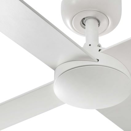 Ventilator LED de tavan FARO 34355WT RUDDER L alb/bej d. 132 cm Wi-Fi Tuya + telecomandă