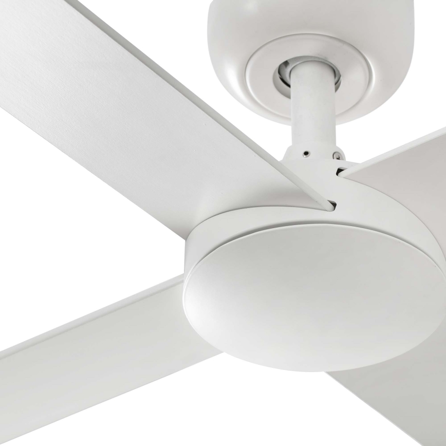 Ventilator LED de tavan FARO 34355WT RUDDER L alb/bej d. 132 cm Wi-Fi Tuya + telecomandă