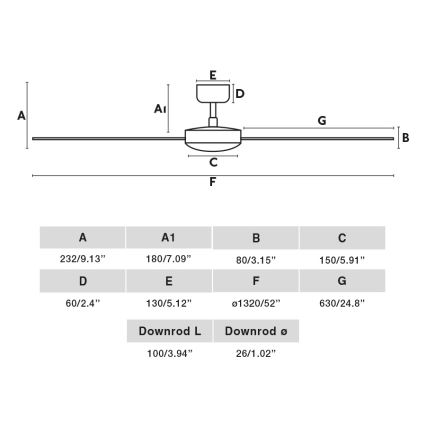 Ventilator LED de tavan FARO 34355WT RUDDER L alb/bej d. 132 cm Wi-Fi Tuya + telecomandă