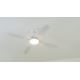 Ventilator LED de tavan Lucci Air 212994 ARIA LED/18W/230V alb + telecomandă