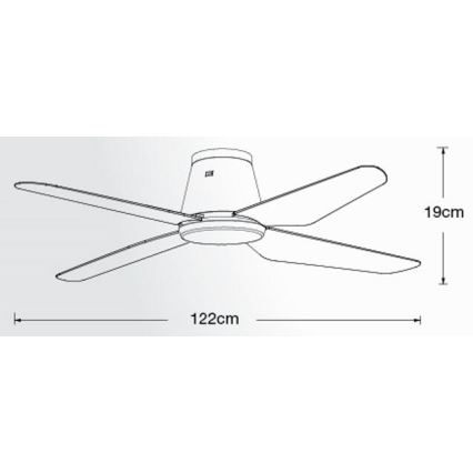 Ventilator LED de tavan Lucci Air 213002 AIRFUSION ARIA LED/18W/230V negru + telecomandă