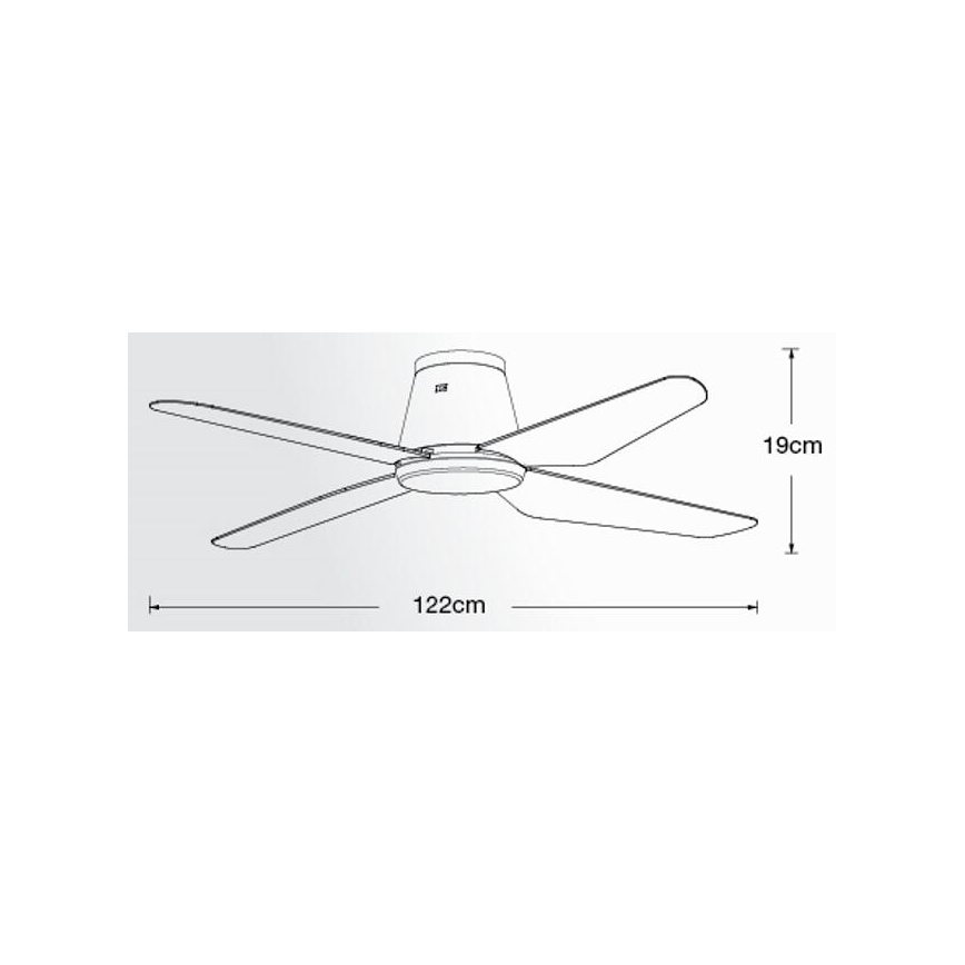 Ventilator LED de tavan Lucci Air 213002 AIRFUSION ARIA LED/18W/230V negru + telecomandă