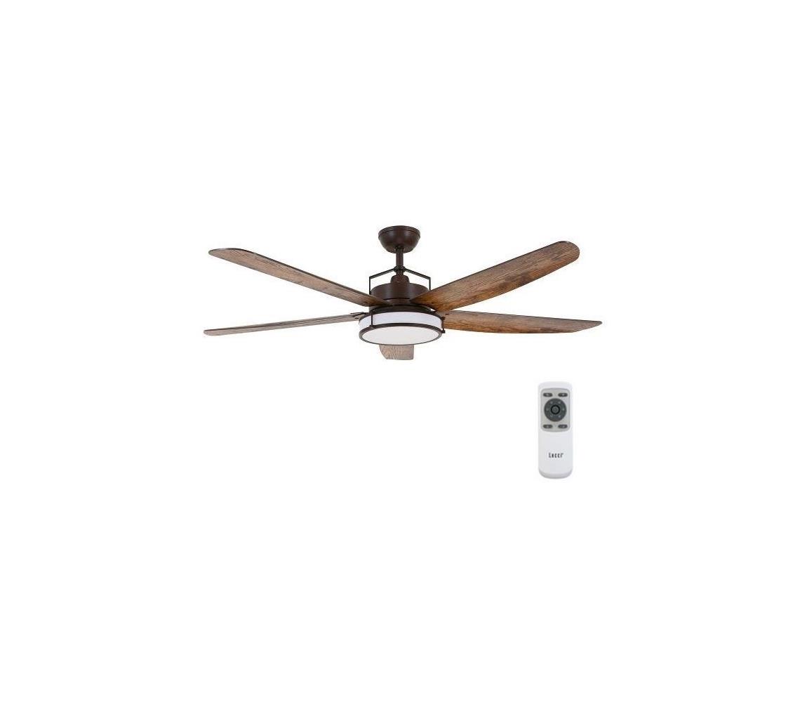 lator LED de tavan LOUISVILLE 1xGX53/58W/230V maro Lucci Air 213175 + telecomandă