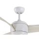 Ventilator LED de tavan Lucci air 512911 AIRFUSION NORDIC LED/20W/230V lemn/alb + telecomandă