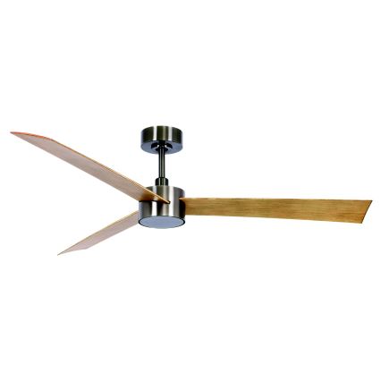 Ventilator LED dimabil de tavan Lucci air 21610449 CLIMATE 1xGX53/12W/230V maro/crom + telecomandă