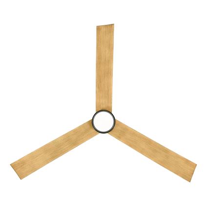 Ventilator LED dimabil de tavan Lucci air 21610449 CLIMATE 1xGX53/12W/230V maro/crom + telecomandă