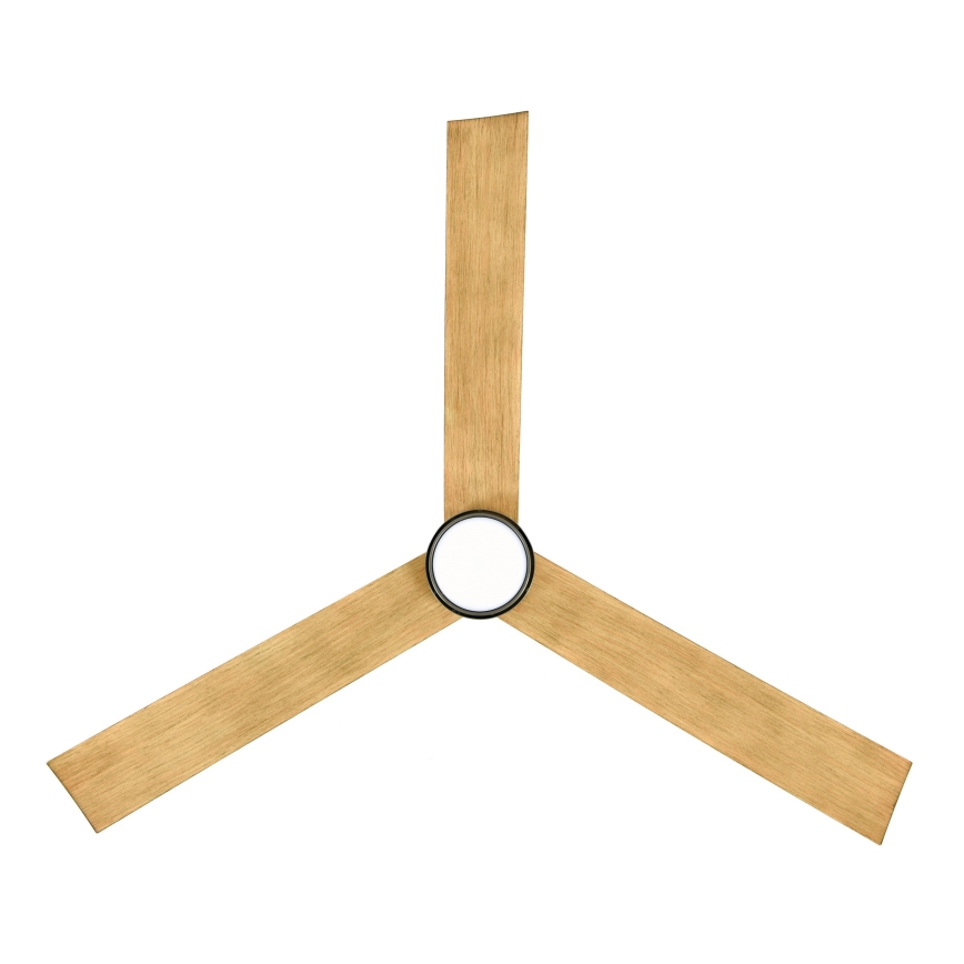 Ventilator LED dimabil de tavan Lucci air 21610449 CLIMATE 1xGX53/12W/230V maro/crom + telecomandă