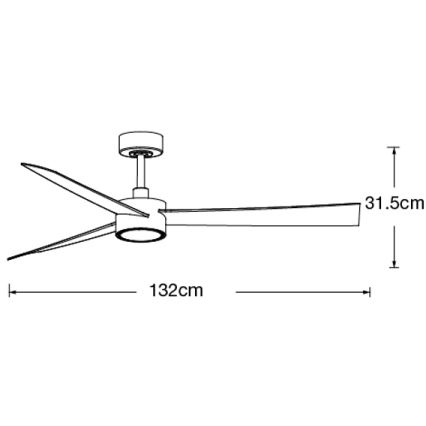 Ventilator LED dimabil de tavan Lucci air 21610449 CLIMATE 1xGX53/12W/230V maro/crom + telecomandă