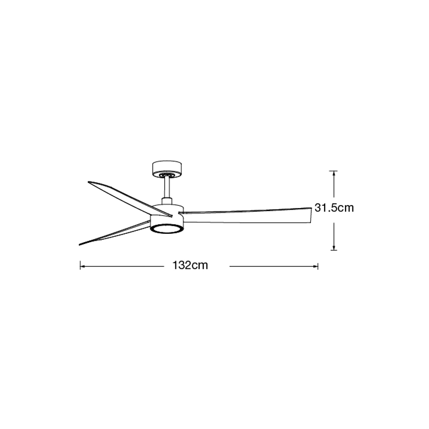 Ventilator LED dimabil de tavan Lucci air 21610449 CLIMATE 1xGX53/12W/230V maro/crom + telecomandă