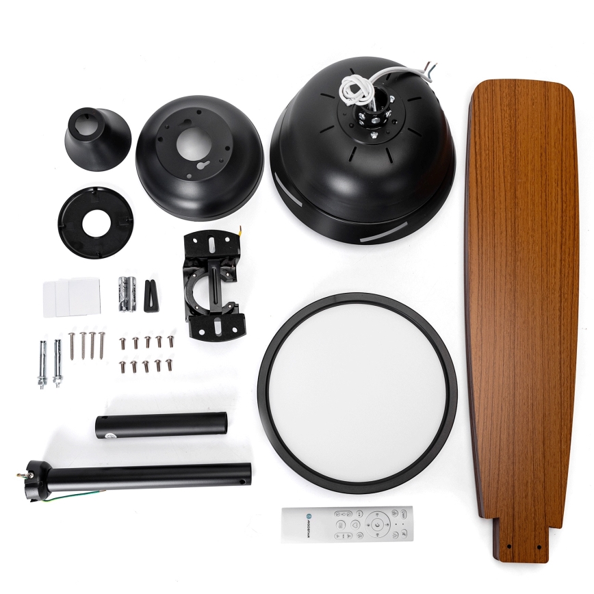 Ventilator LED dimabil de tavan Aigostar LED/20W/230V 2700-6500K 132 cm bej + telecomandă