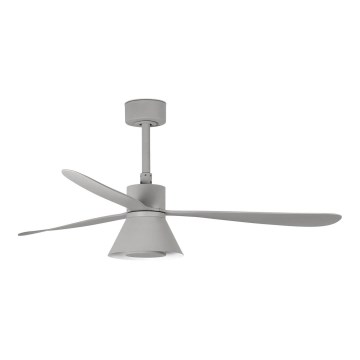 Ventilator LED dimabil de tavan FARO 33762WT-24 AMELIA L CONE LED/20W/230V 2700/3500/5000K gri d. 132 cm Wi-Fi Tuya + telecomandă