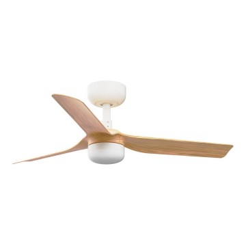 Ventilator LED dimabil de tavan FARO 33821WT-1TW MINI PUNT S LED/10W/230V 2700/4000/6000K maro/alb d. 90 cm Wi-Fi Tuya + telecomandă