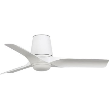 Ventilator LED dimabil de tavan FARO 33826WT-1TW HEY TUB S LED/10W/230V 2700/4000/6000K alb d. 90 cm Wi-Fi Tuya + telecomandă