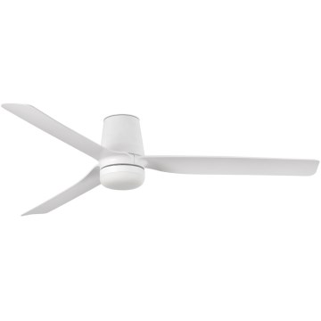 Ventilator LED dimabil de tavan FARO 33828WT-1TW PUNT TUB M LED/18W/230V 3000/4200/6500K alb d. 132 cm Wi-Fi Tuya + telecomandă