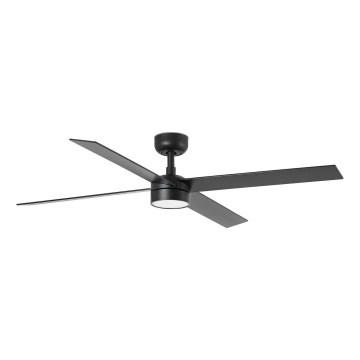 Ventilator LED dimabil de tavan FARO 34356-1TW RUDDER L LED/20W/230V negru/maro d. 132 cm + telecomandă