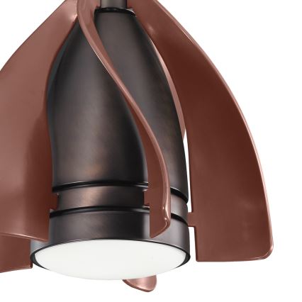 Ventilator LED dimabil de tavan Kichler TERNA 10W/230V bronz/maro + telecomandă