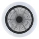 Ventilator LED dimabil de tavan LED/25,5W/230V negru Eglo + telecomandă