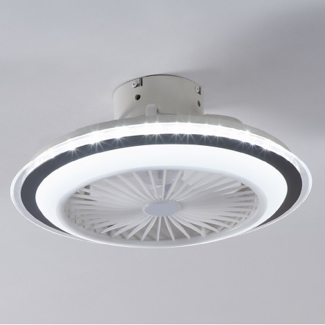 Ventilator LED dimabil de tavan LED/25,5W/230V alb/gri 2700-6500K Eglo + telecomandă