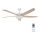 Ventilator LED dimabil de tavan Lucci air 213176 LOUISVILLE 1xGX53/18W/230V lemn/alb + telecomandă