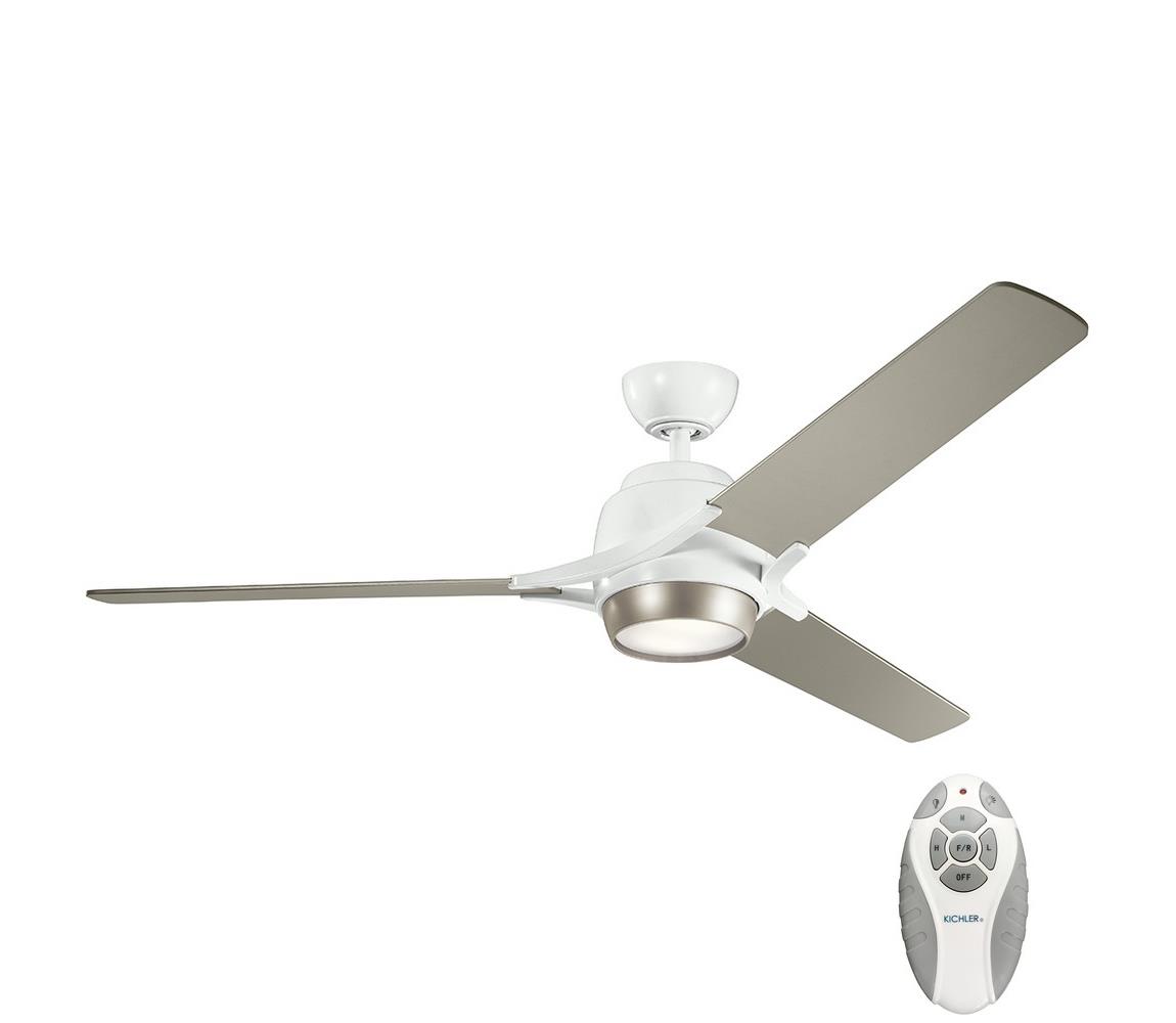 lator LED dimabil de tavan ZEUS LED/10W/230V Kichler KLF-ZEUS-60-WHT + telecomandă