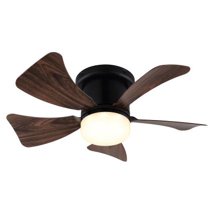 Ventilator LED dimabil de tavan ZEVENTI MUNDAKA LED/10W/230V maro + telecomandă