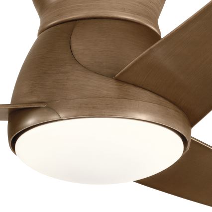 Ventilator LED dimabil de tavan ERIS 10W/230V bronz IP44 Kichler + telecomandă