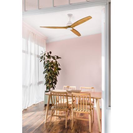 Ventilator LED dimabil FARO 33727DC ALO L LED/20W/230V 2700/4000/6500K d. 152 cm + telecomandă