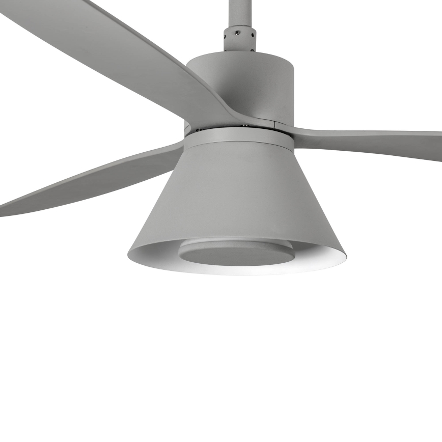 Ventilator LED dimabil de tavan FARO 33762WT-24 AMELIA L CONE LED/20W/230V 2700/3500/5000K gri d. 132 cm Wi-Fi Tuya + telecomandă