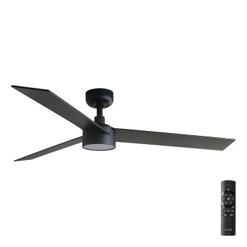 Ventilator LED dimabil FARO 34298-1TW RUDDER L LED/20W/230V 2700/4000/6500K d. 132 cm + telecomandă