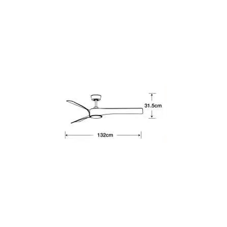 Ventilator LED dimabil de tavan Lucci air 213358 LINE 1xGX53/12W/230V negru + telecomandă