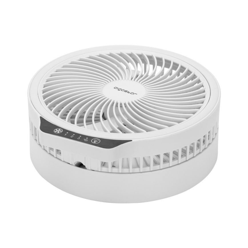 Ventilator LED pliabil fără fir cu port USB 6,5W/5V Aigostar