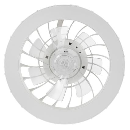 Ventilator LED RGBW dimabil de tavan cu lumină Brilliant FANORA LED/30W/230V 2700-6500K d. 46 cm alb + telecomandă