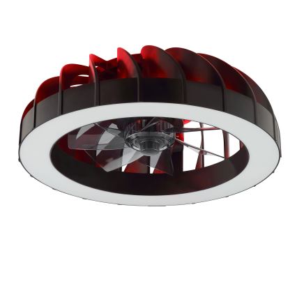 Ventilator LED RGBW dimabil de tavan cu lumină Brilliant FANORA LED/30W/230V 2700-6500K d. 46 cm negru + telecomandă